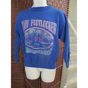 Vintage Lady Footlocker Sweatshirt Womens Large Retro 90s Swans Birds